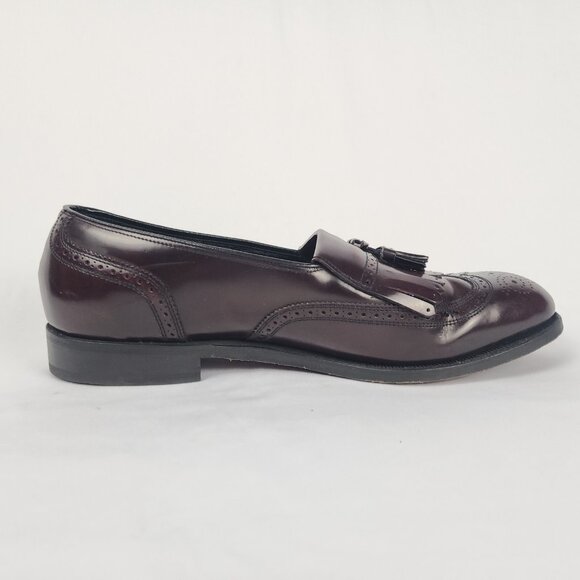 Florsheim Men\'s 10.5‎ Lexington Wingtip Dress Shoe Tassel Burgundy Leather main image 4